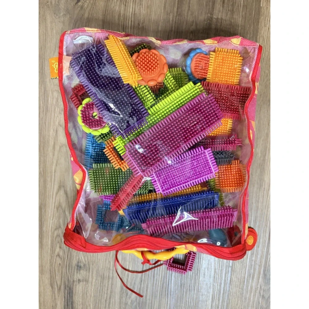 Lot of 50 BRISTLE BLOCKS Building Toys
